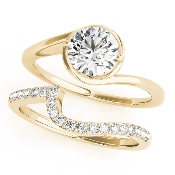 Solitaire Bypass Engagement Ring - Image 7