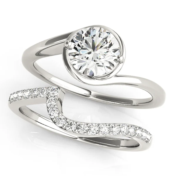 Solitaire Bypass Engagement Ring - Image 3