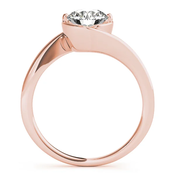 Solitaire Bypass Engagement Ring - Image 10