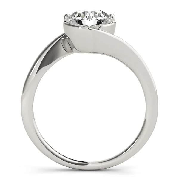 Solitaire Bypass Engagement Ring - Image 2