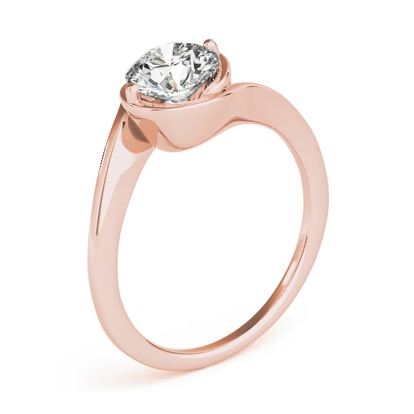 Solitaire Bypass Engagement Ring - Image 12