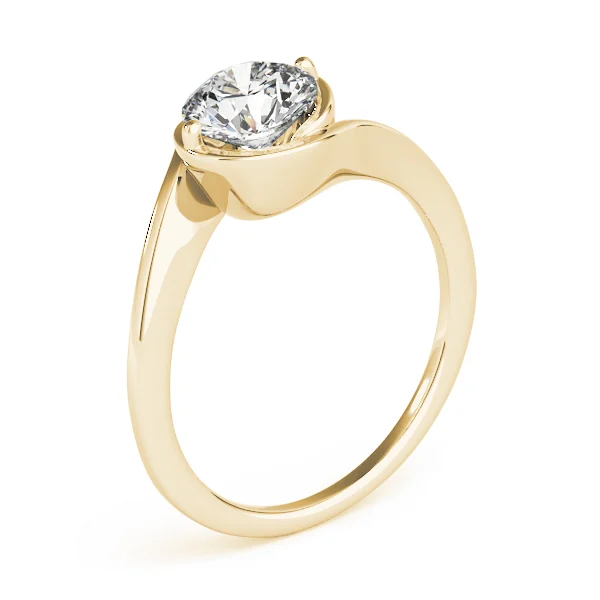 Solitaire Bypass Engagement Ring - Image 8