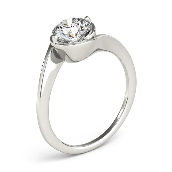 Solitaire Bypass Engagement Ring - Image 4