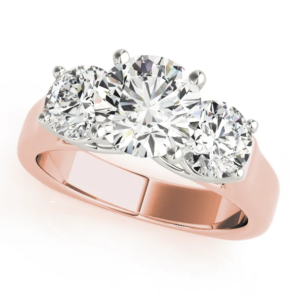 3-Stone Round Engagement Ring - Image 9