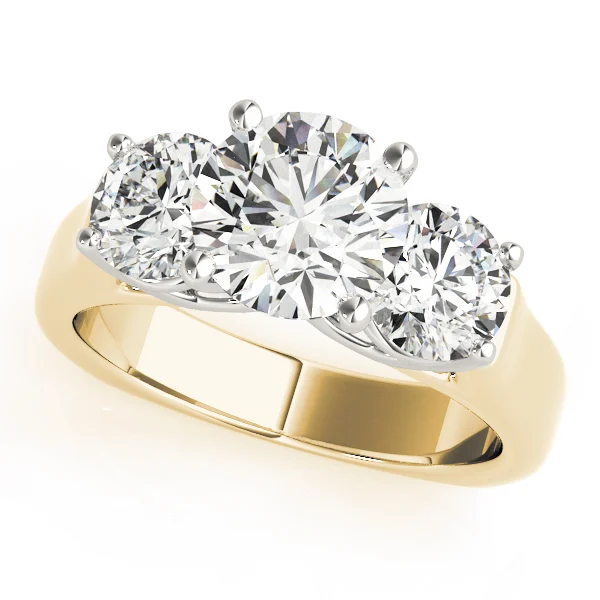 3-Stone Round Engagement Ring - Image 5