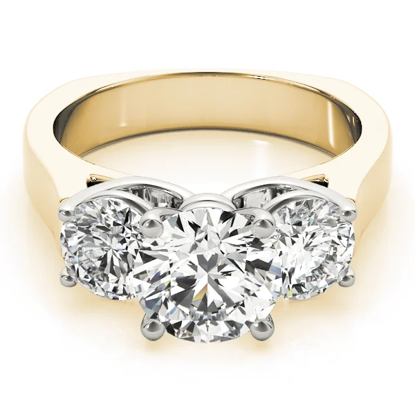 3-Stone Round Engagement Ring - Image 7