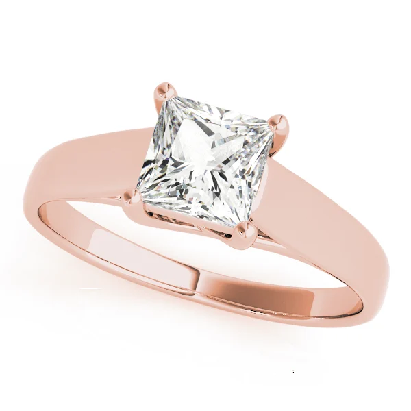 Trellis Princess Cut Solitaire Engagement Ring - Image 9