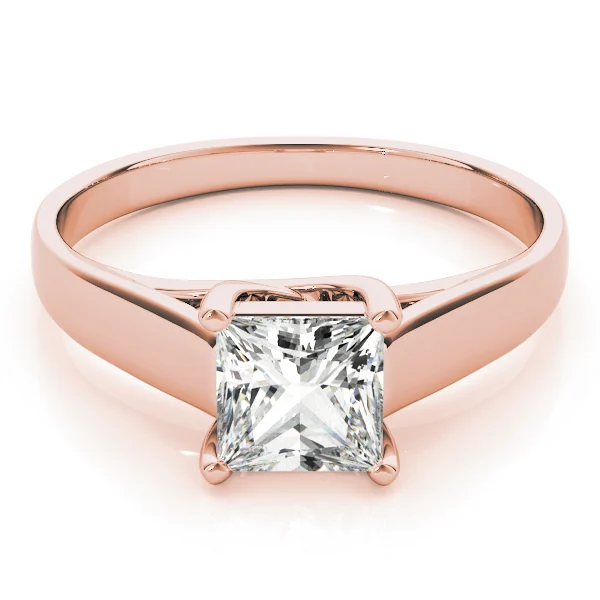 Trellis Princess Cut Solitaire Engagement Ring - Image 11
