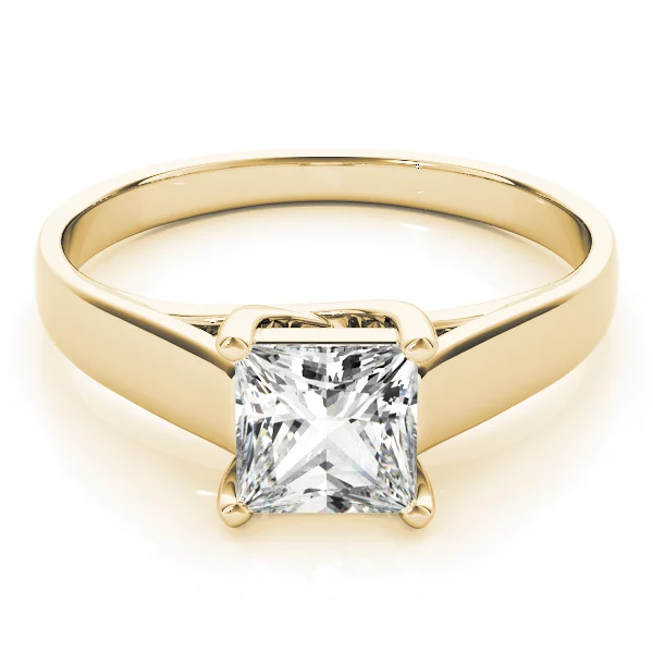 Trellis Princess Cut Solitaire Engagement Ring - Image 7