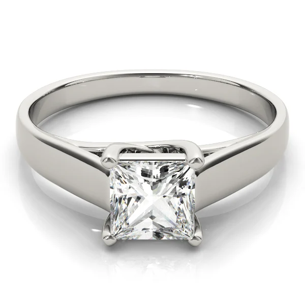 Trellis Princess Cut Solitaire Engagement Ring - Image 3