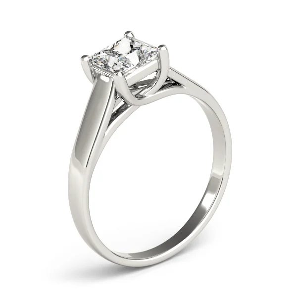 Trellis Princess Cut Solitaire Engagement Ring - Image 4