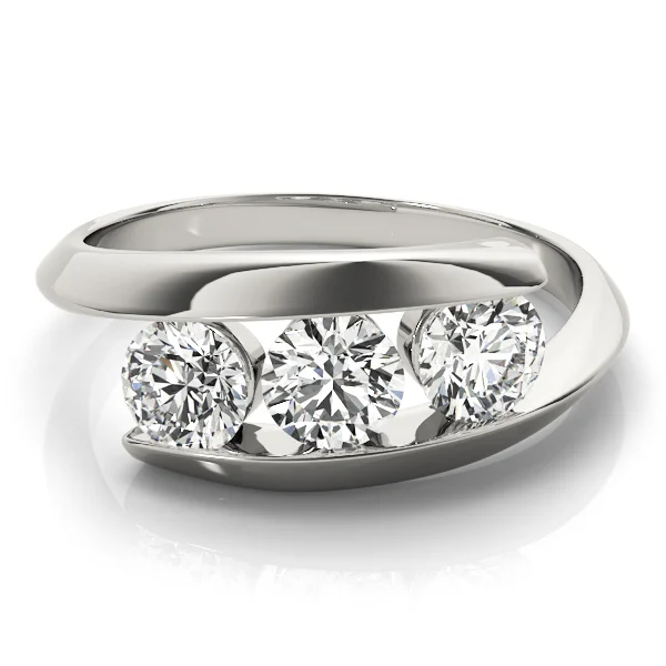 3-Stone Bypass Engagement Rings - Image 3