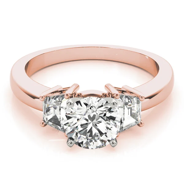 3-Stone Trapezoid Engagement Ring - Image 11