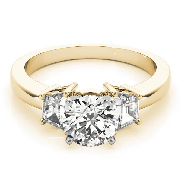 3-Stone Trapezoid Engagement Ring - Image 7