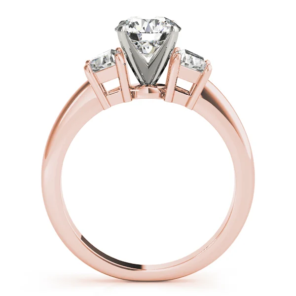 3-Stone Trapezoid Engagement Ring - Image 10
