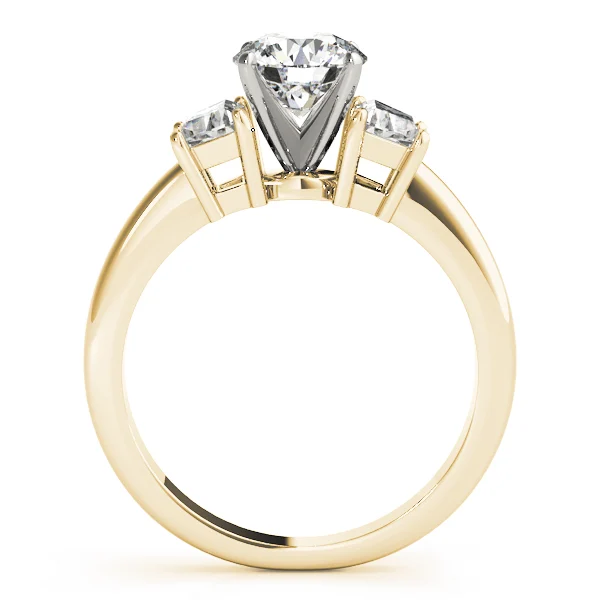3-Stone Trapezoid Engagement Ring - Image 6