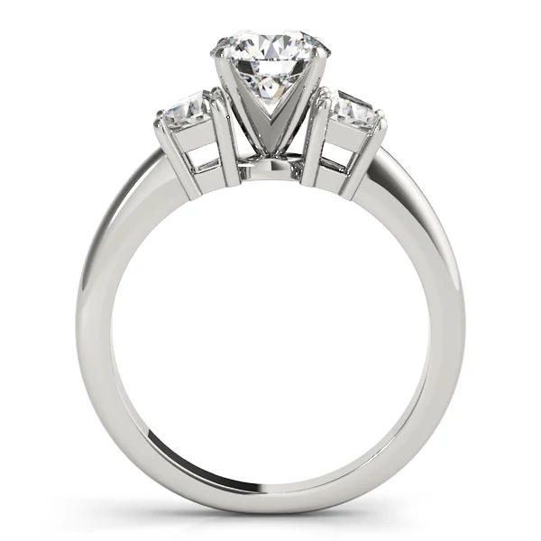 3-Stone Trapezoid Engagement Ring - Image 2