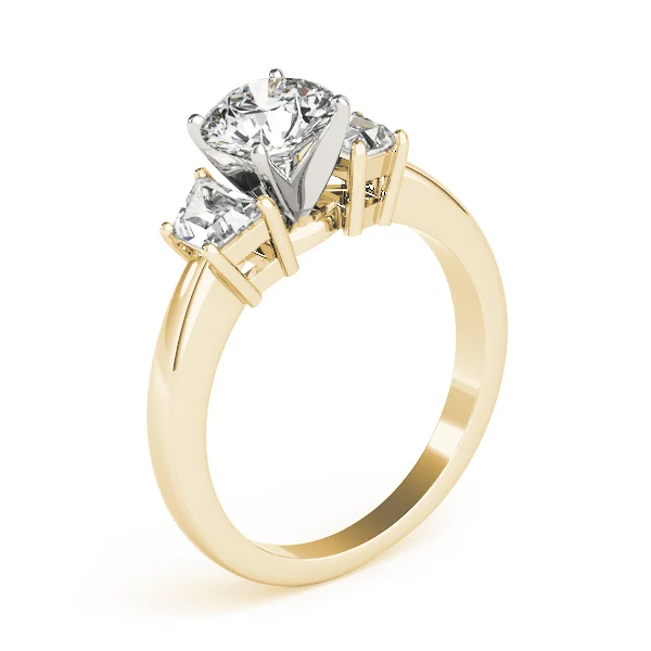 3-Stone Trapezoid Engagement Ring - Image 8