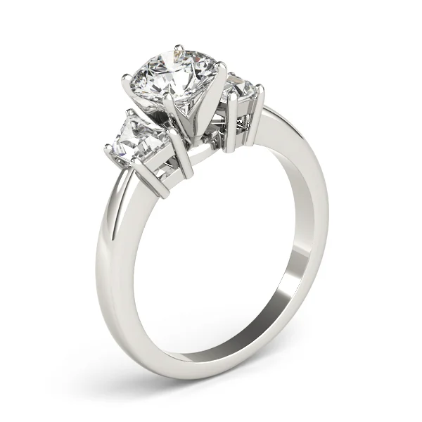 3-Stone Trapezoid Engagement Ring - Image 4
