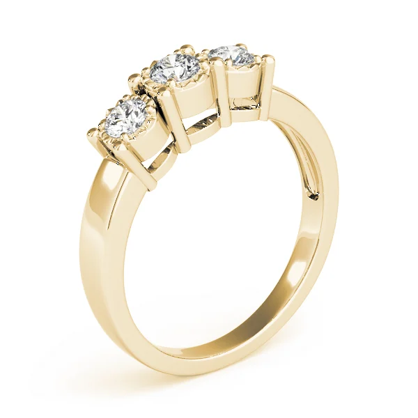 3-Stone Prong Set Engagement Ring - Image 8