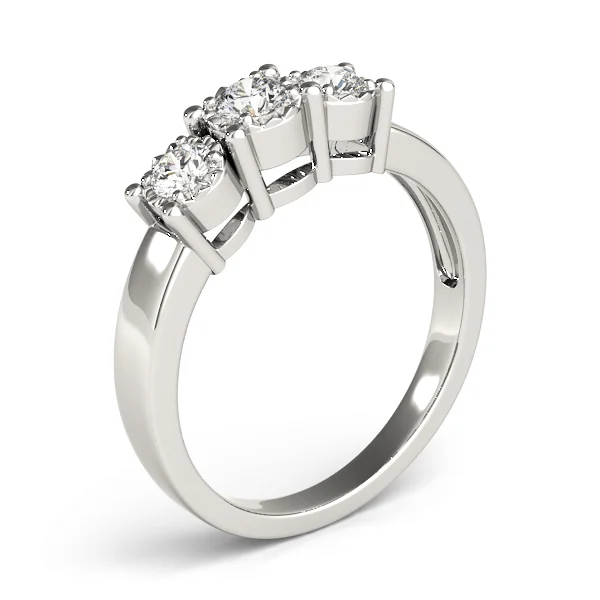 3-Stone Prong Set Engagement Ring - Image 4