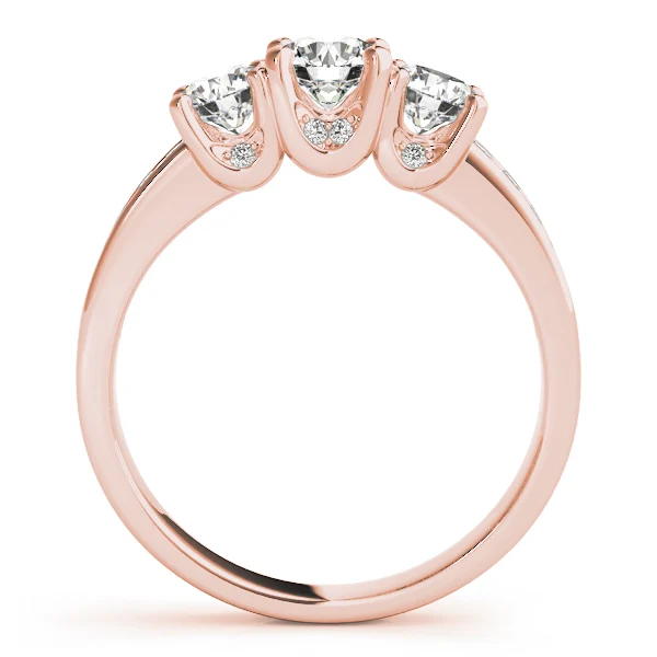 3-Stone Channel Set Engagement Ring - Image 4