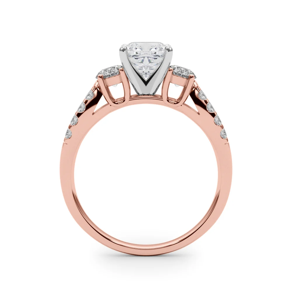 Three Stone Engagement Ring with Split Shank - Image 106