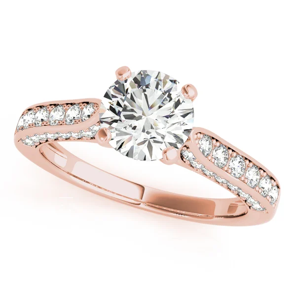 Single Row Prong Engagement Ring - Image 7