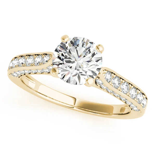 Single Row Prong Engagement Ring - Image 4