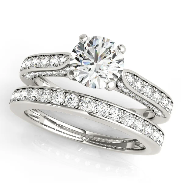 Single Row Prong Engagement Ring - Image 3