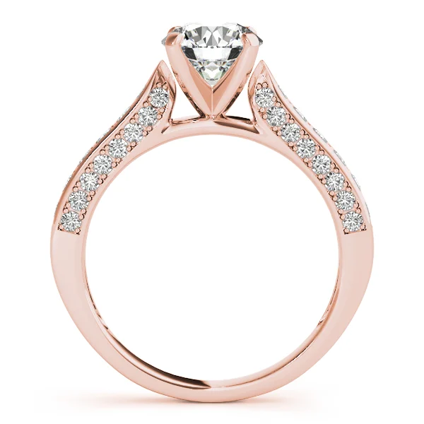 Single Row Prong Engagement Ring - Image 8