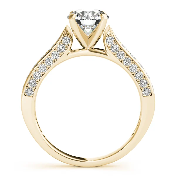 Single Row Prong Engagement Ring - Image 5