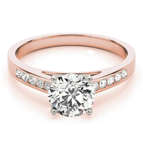 Single Row Channel Set Engagement Ring - Image 11