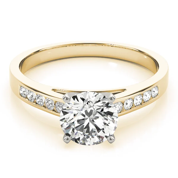 Single Row Channel Set Engagement Ring - Image 7