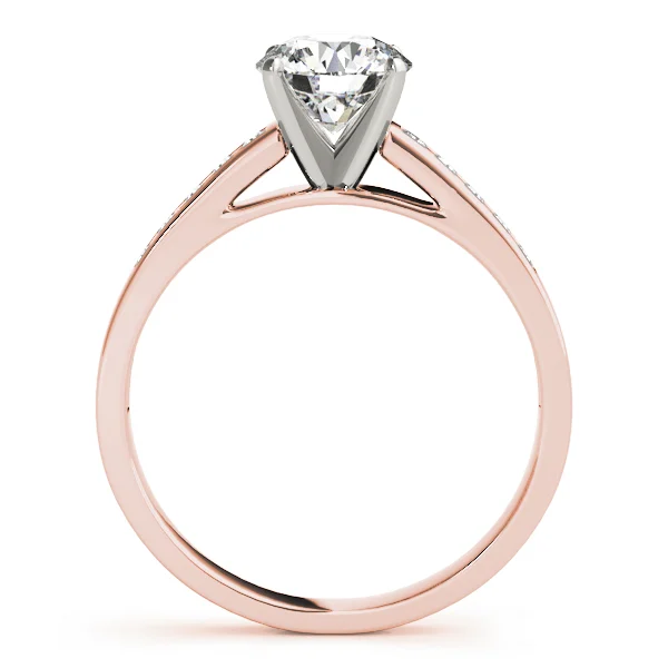 Single Row Channel Set Engagement Ring - Image 10