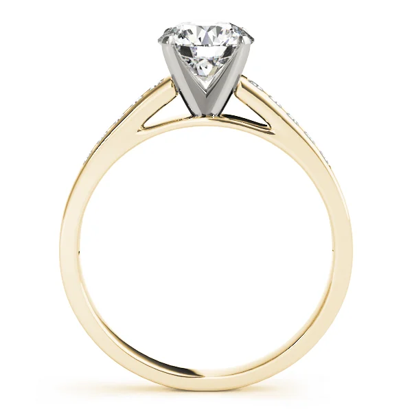 Single Row Channel Set Engagement Ring - Image 6