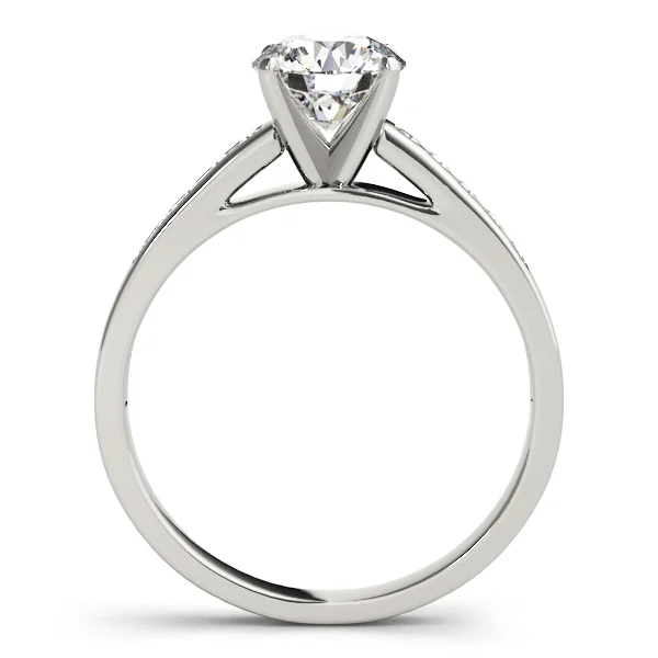 Single Row Channel Set Engagement Ring - Image 2