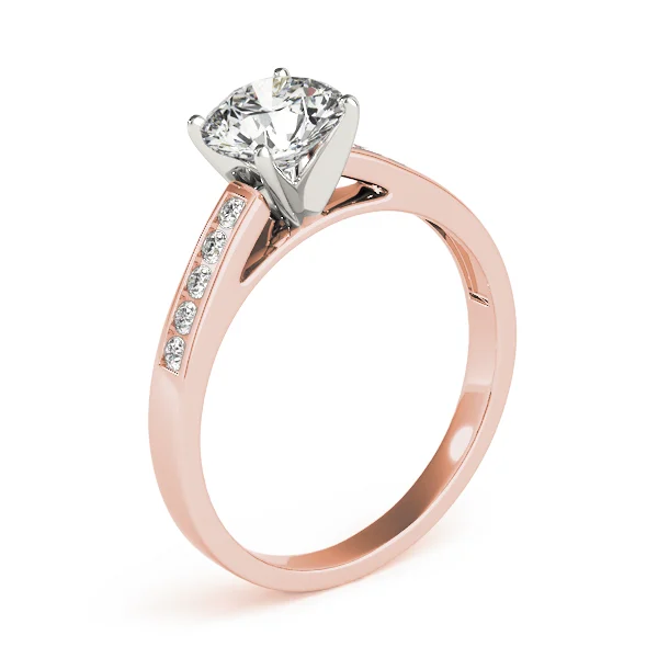 Single Row Channel Set Engagement Ring - Image 12