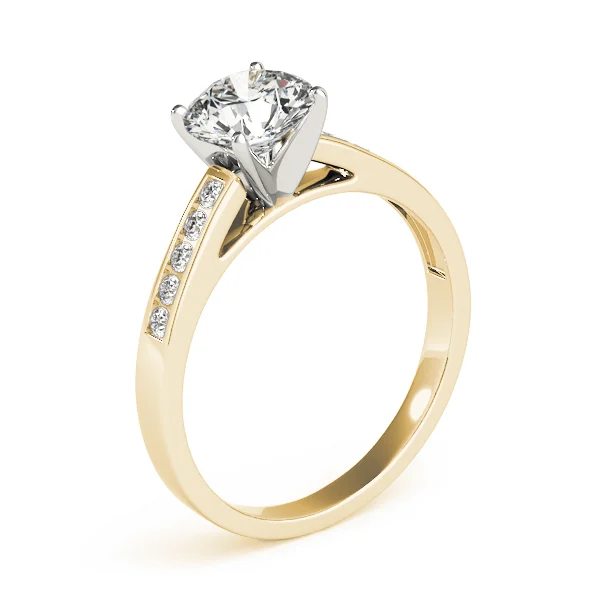 Single Row Channel Set Engagement Ring - Image 8