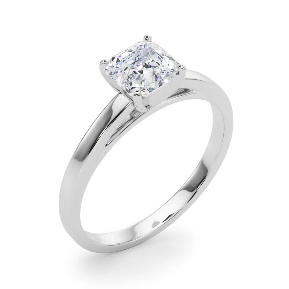 Classic Plain Cathedral Engagement Ring - Image 31