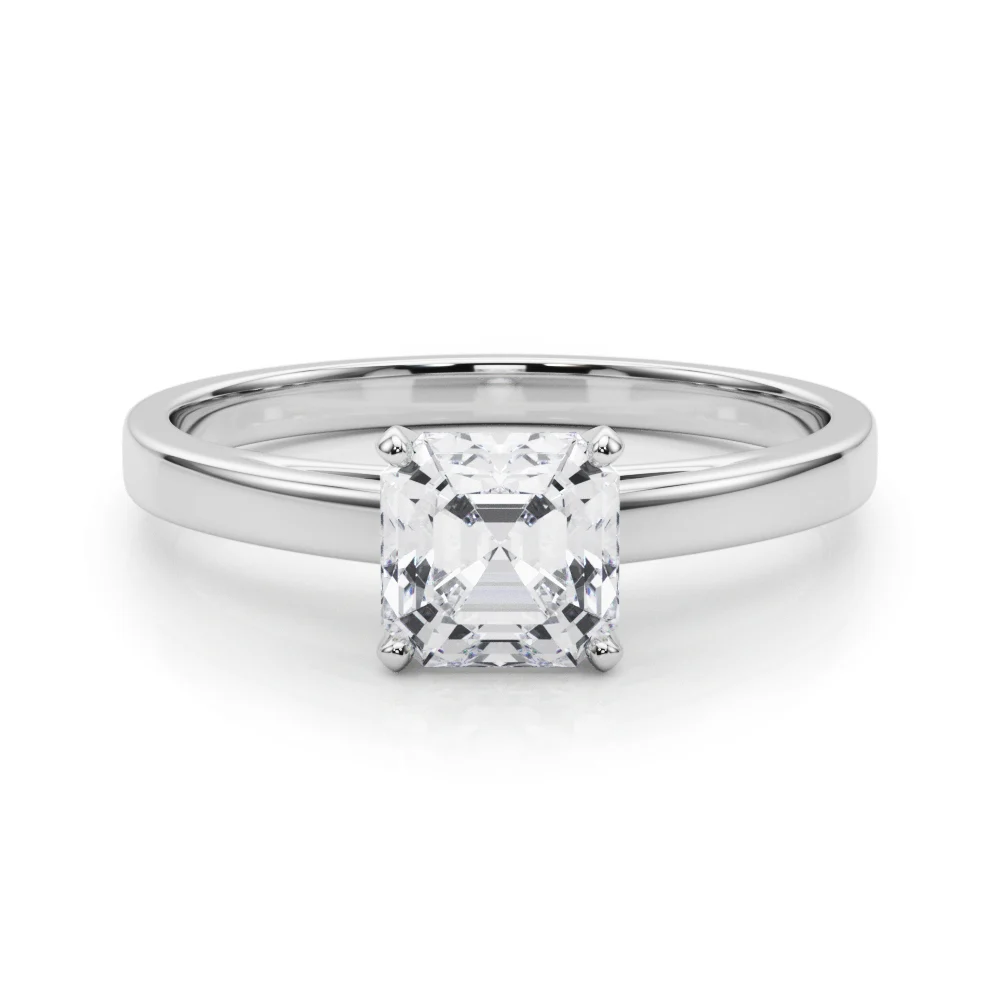 Classic Plain Cathedral Engagement Ring - Image 21
