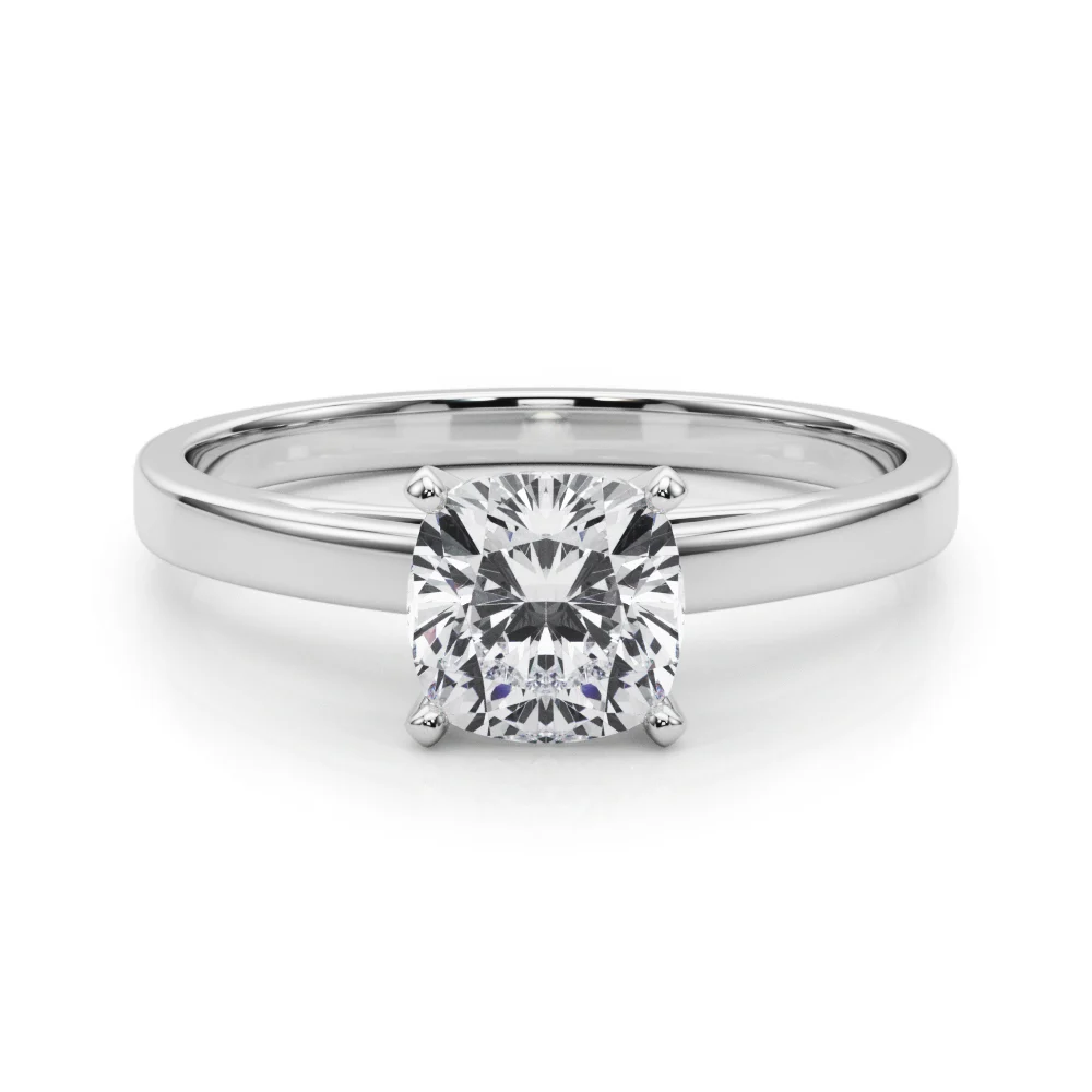 Classic Plain Cathedral Engagement Ring - Image 22