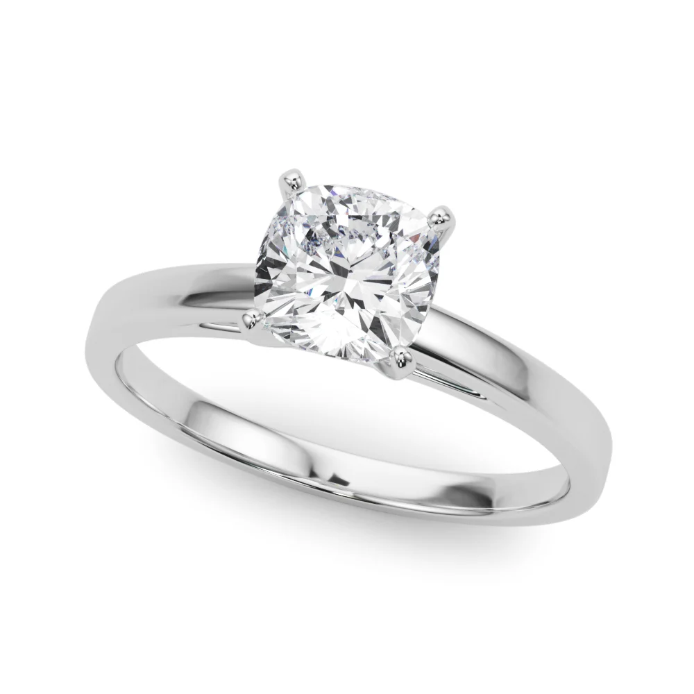 Classic Plain Cathedral Engagement Ring - Image 2