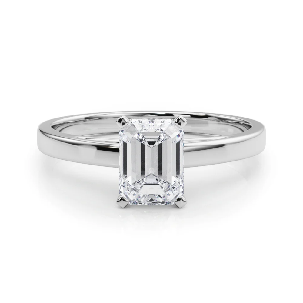 Classic Plain Cathedral Engagement Ring - Image 23