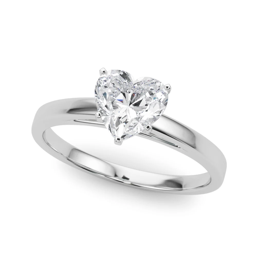 Classic Plain Cathedral Engagement Ring - Image 4