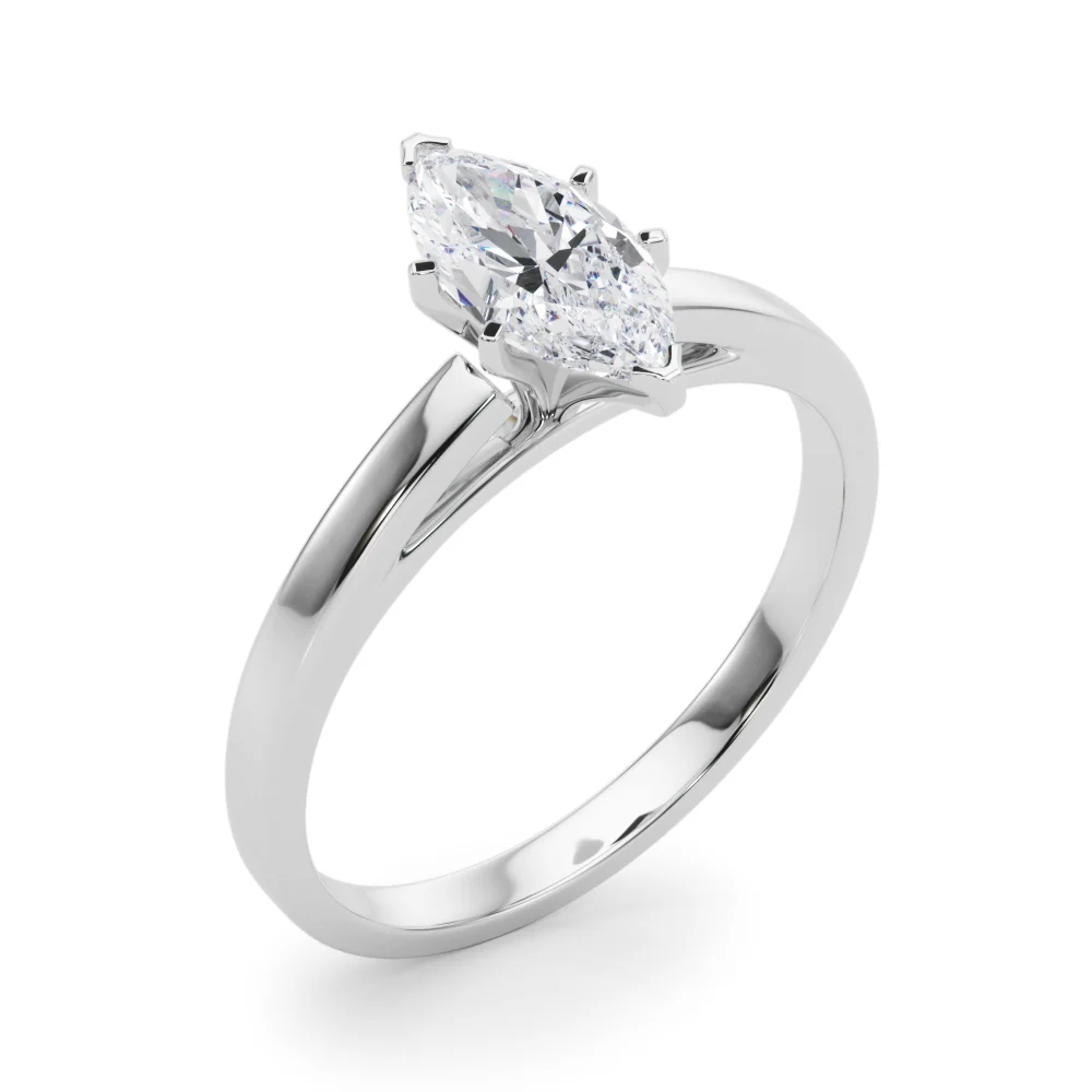 Classic Plain Cathedral Engagement Ring - Image 35