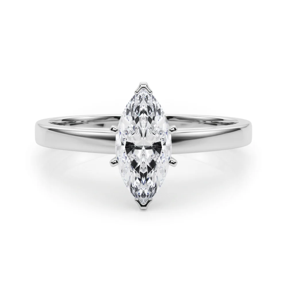 Classic Plain Cathedral Engagement Ring - Image 25