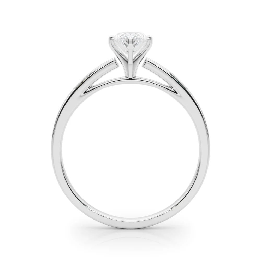 Classic Plain Cathedral Engagement Ring - Image 15