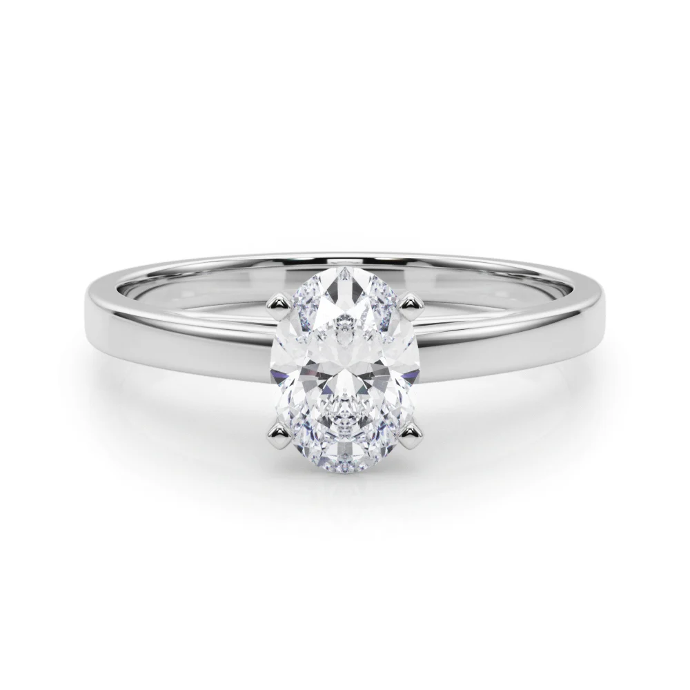 Classic Plain Cathedral Engagement Ring - Image 26
