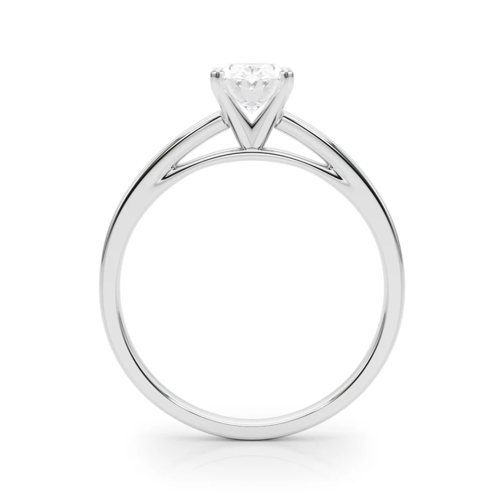 Classic Plain Cathedral Engagement Ring - Image 16